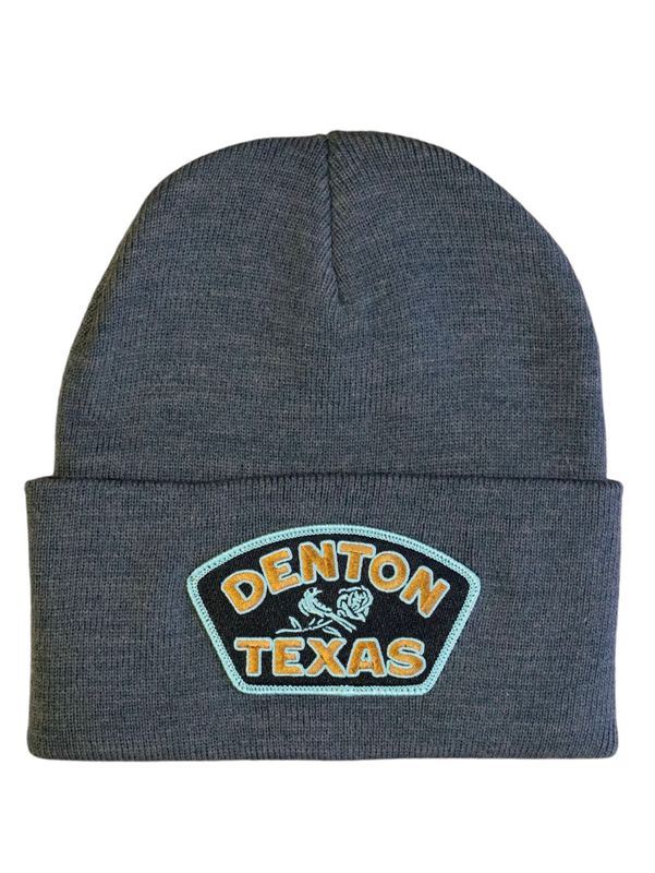 Denton Rose Beanie (Dark Grey)