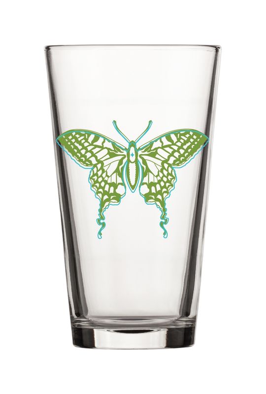 Denton Butterfly Pint Glass
