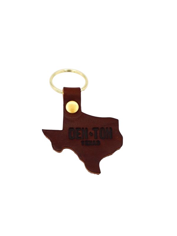TX Keychain (Dark Brown)