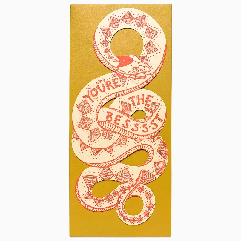 You&#39;re The Best Snake Card