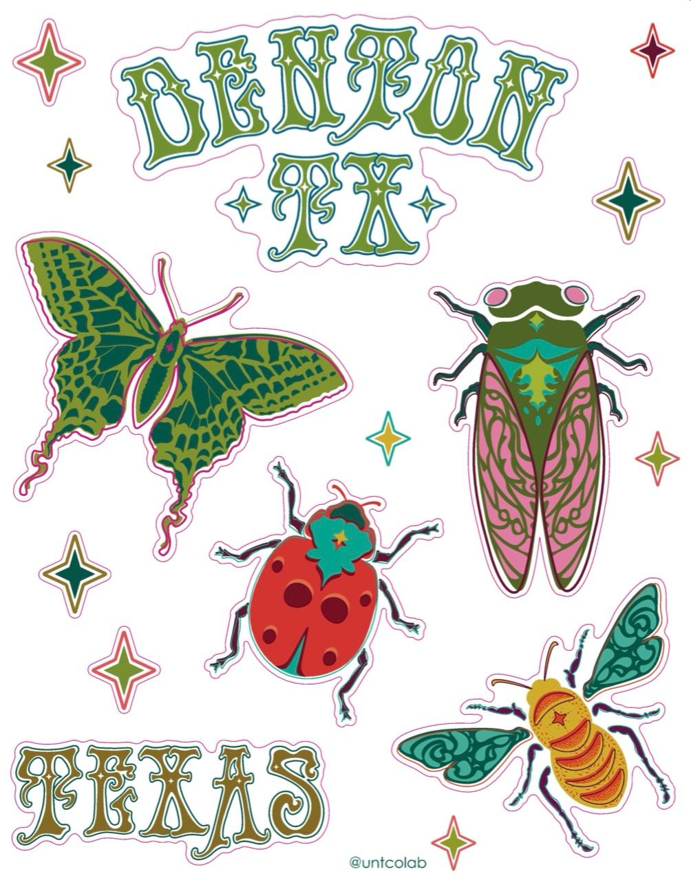 Insect Sticker Sheet