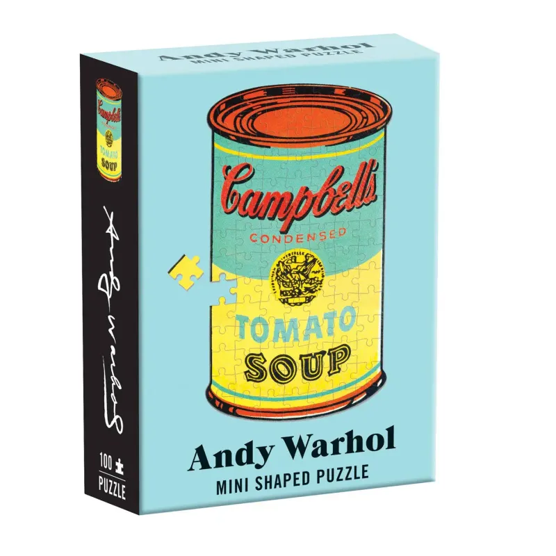 Andy Warhol Campbell&#39;s Soup 100 Piece Mini Shaped Puzzle