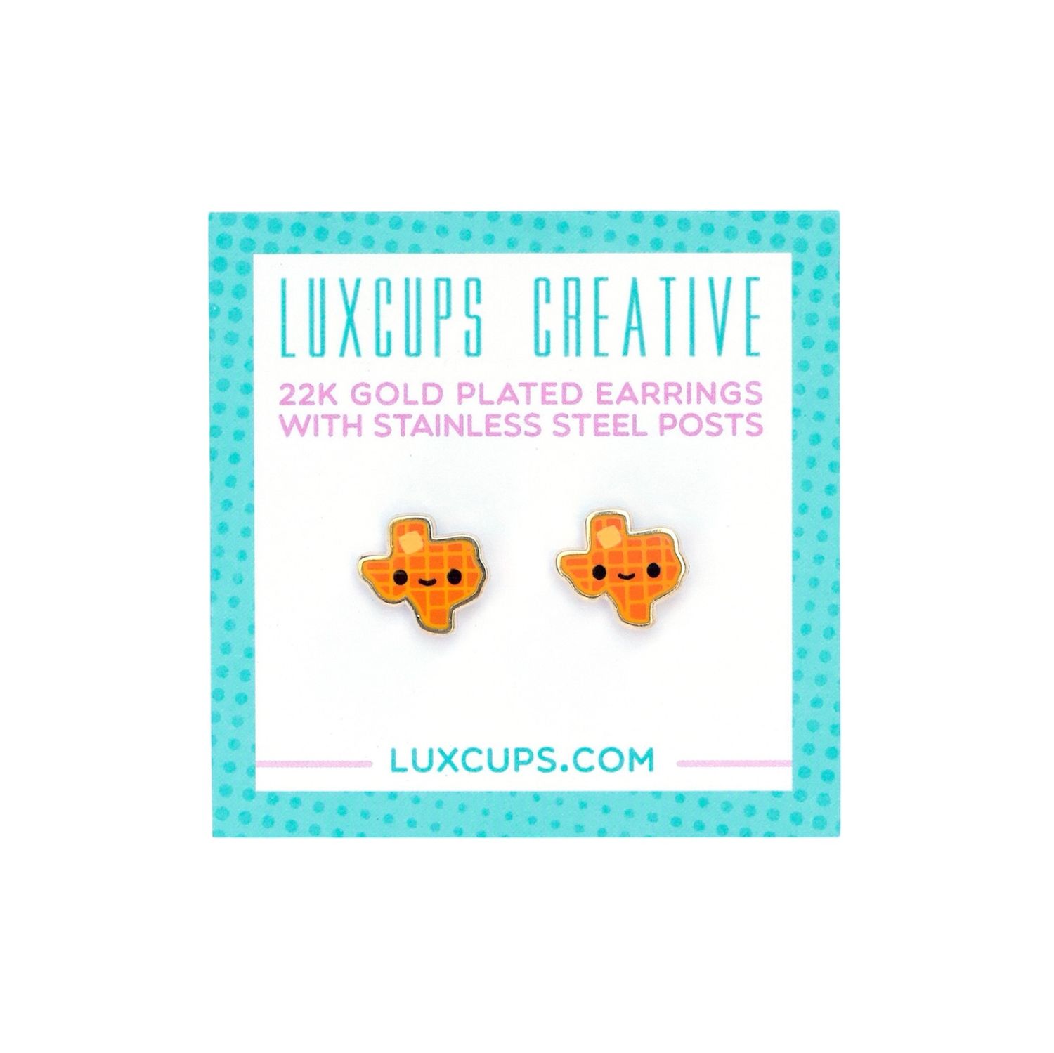 Texas Waffle Earrings