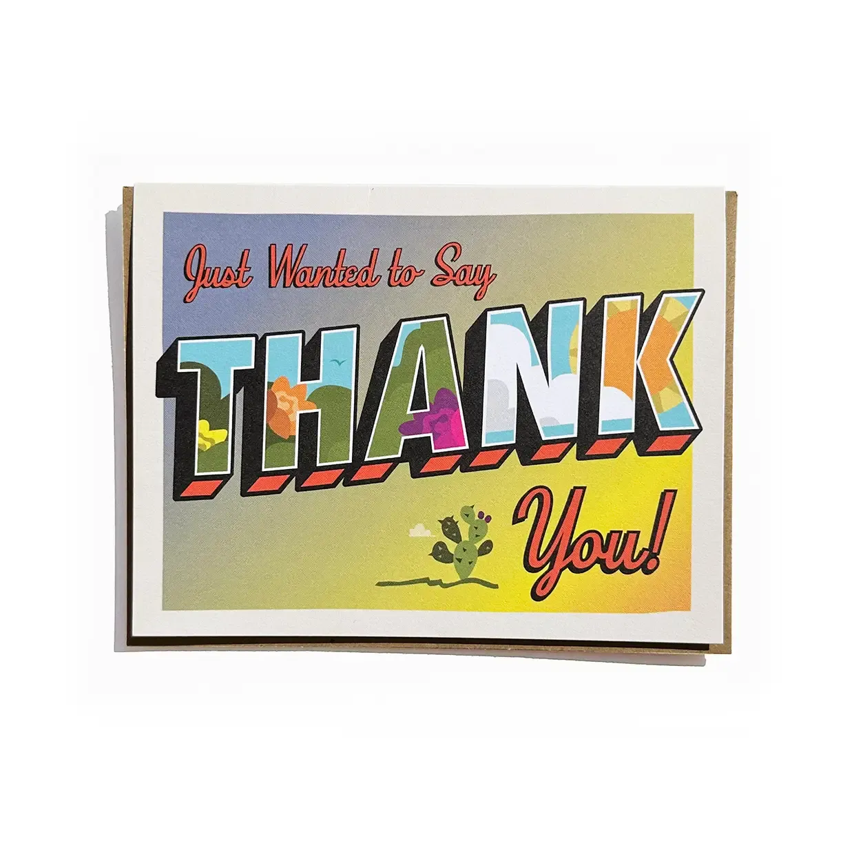Thank You Card  (Large Letters)
