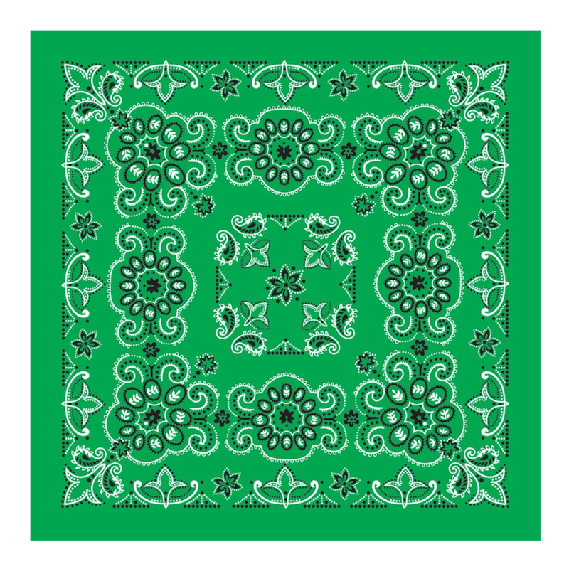 Kelly Green Bandana- Large
