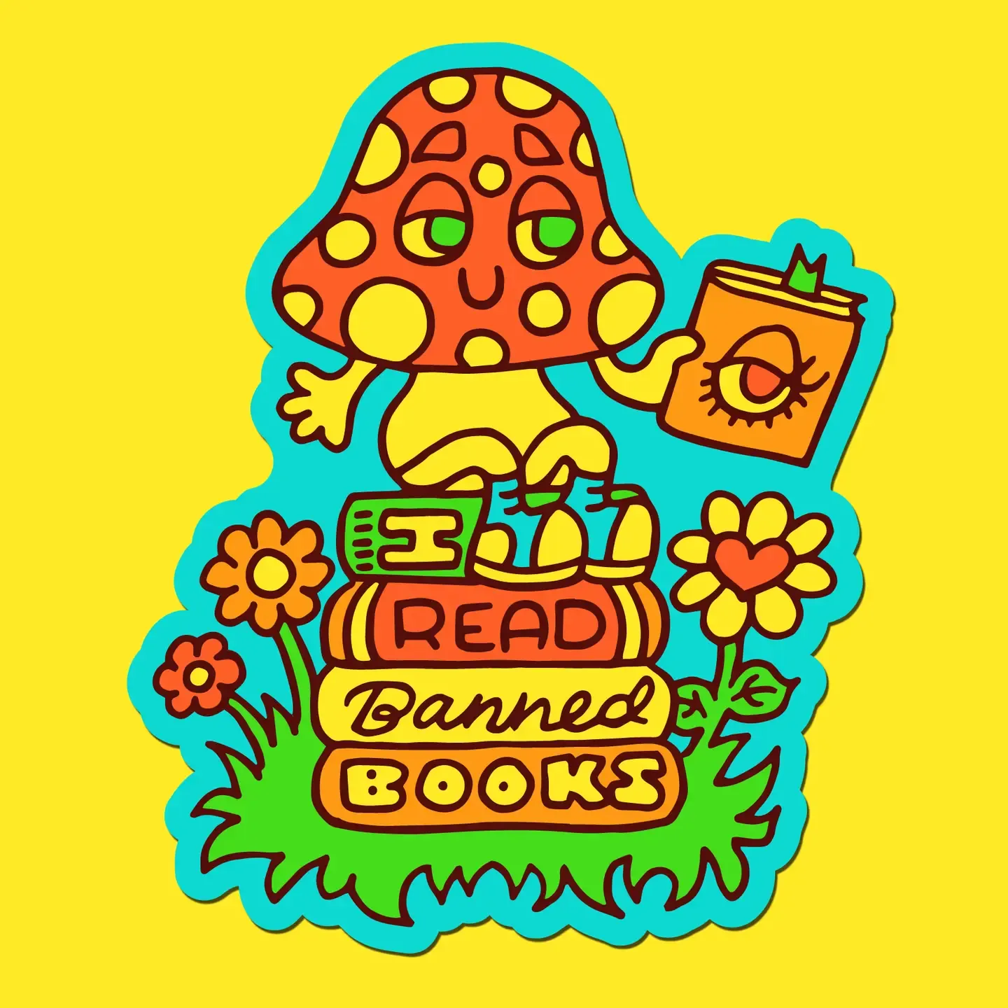 I Read Banned Books Sticker