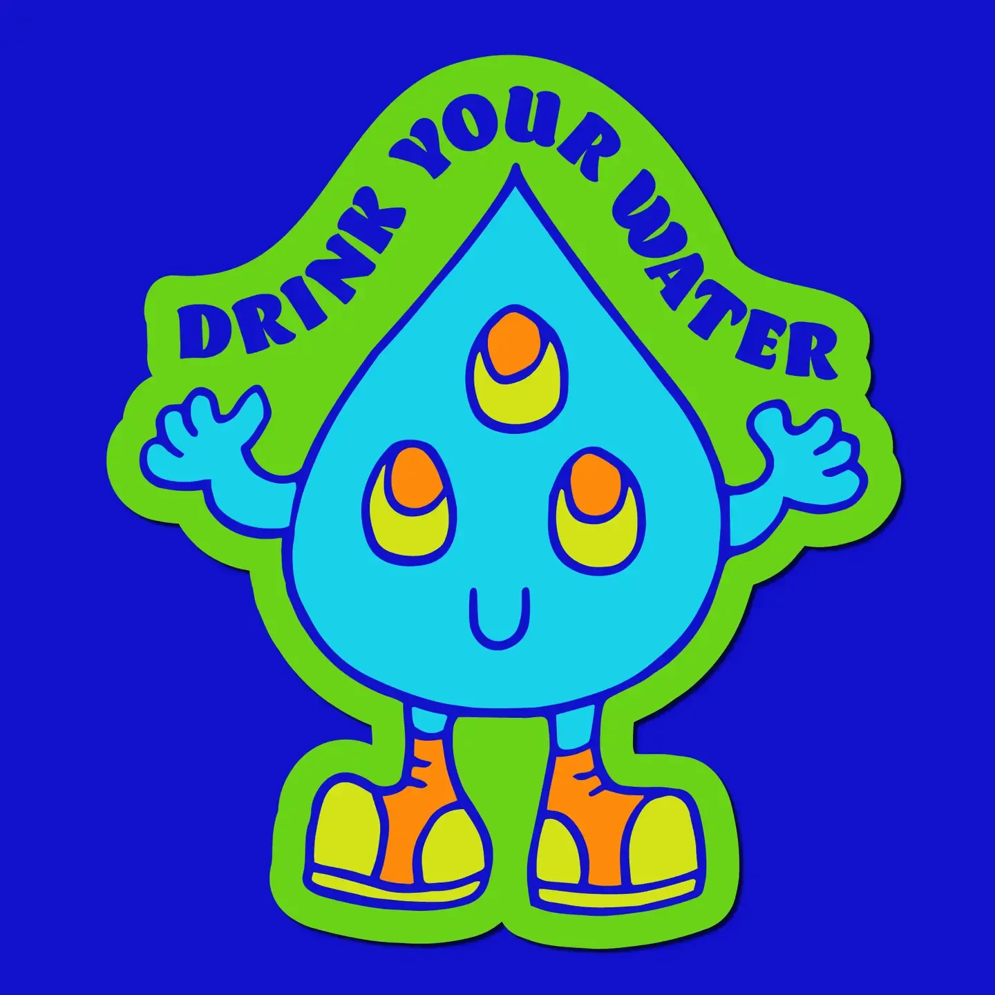Drink Your Water Sticker
