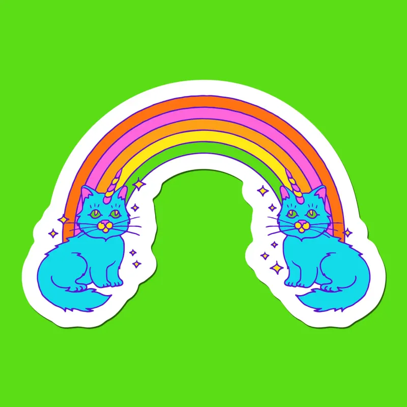 Rainbow Cat Sticker