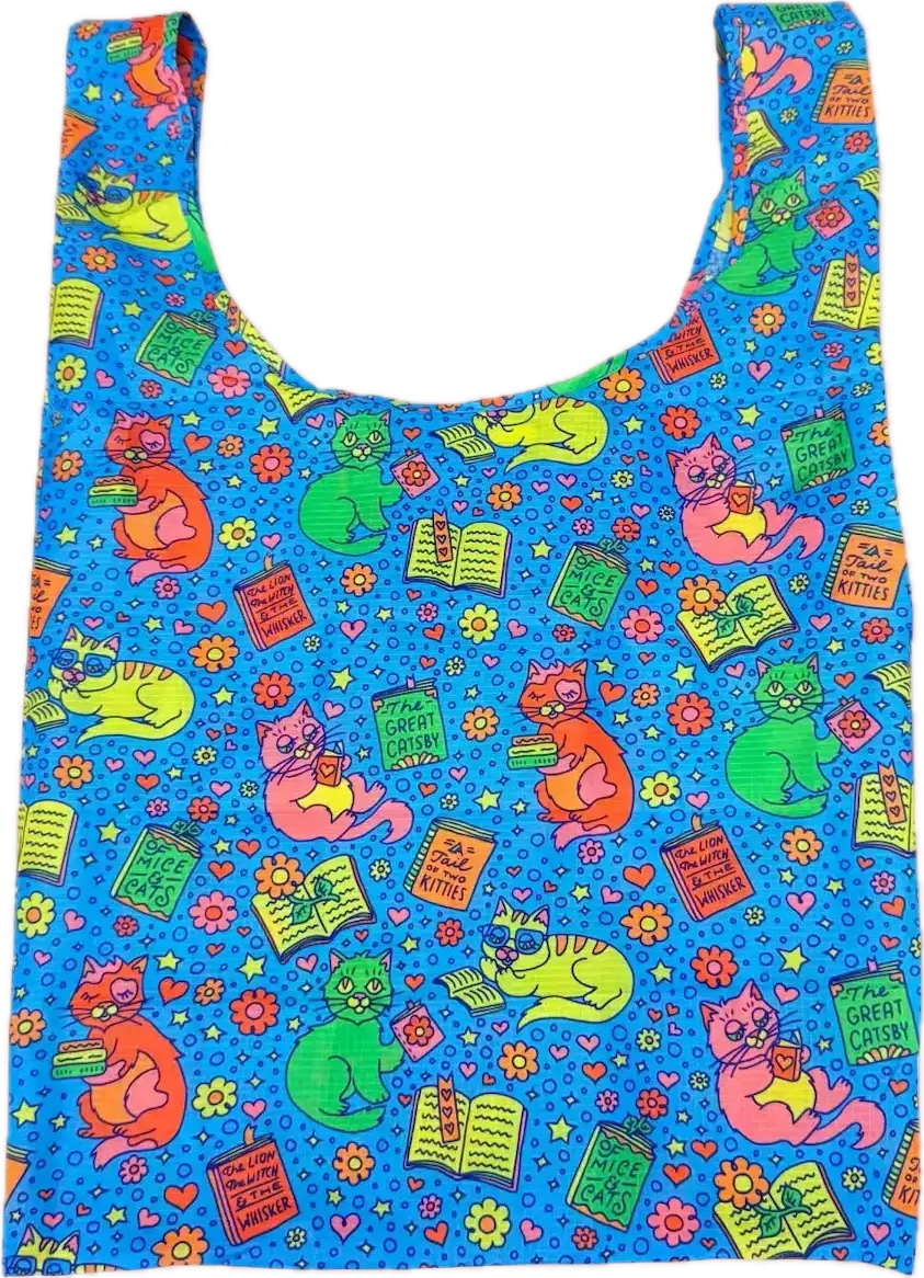 Bookish Kitties Reusable Tote