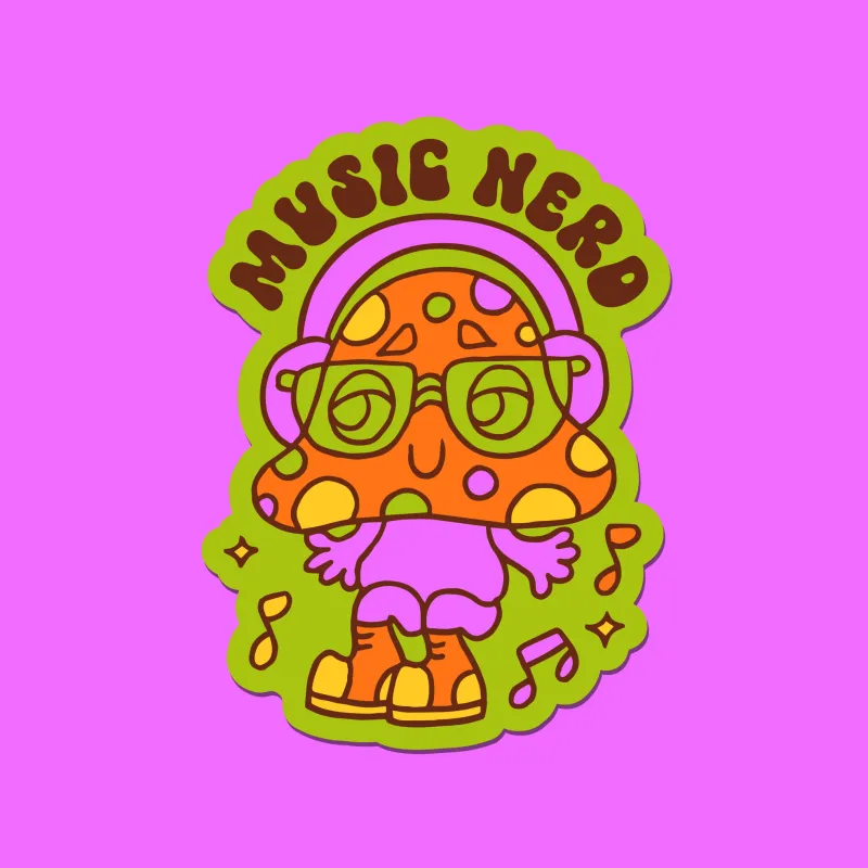 Music Nerd Sticker