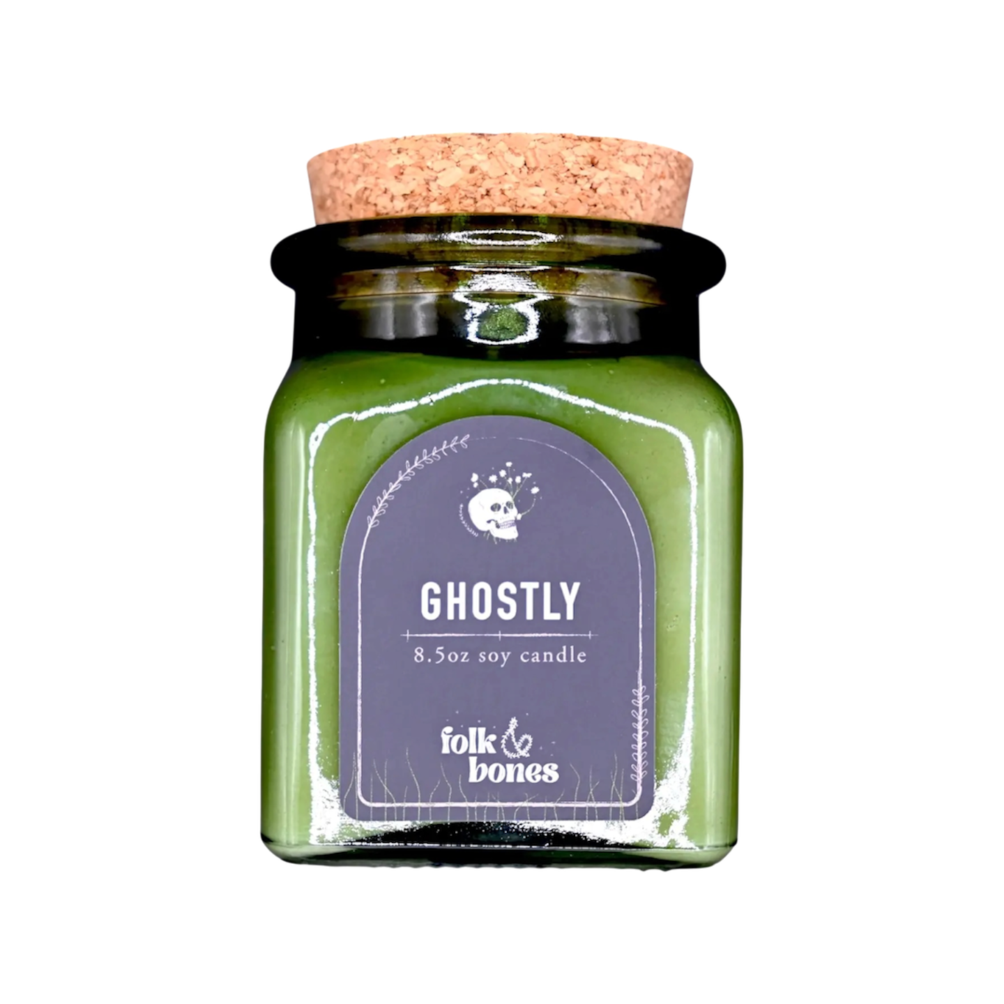 Ghostly - 8 oz Cedarwood Jasmine Pink Pepper Soy Candle