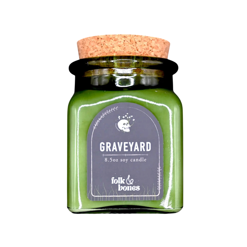 Graveyard - 8 oz Sandalwood Moss Soy Candle