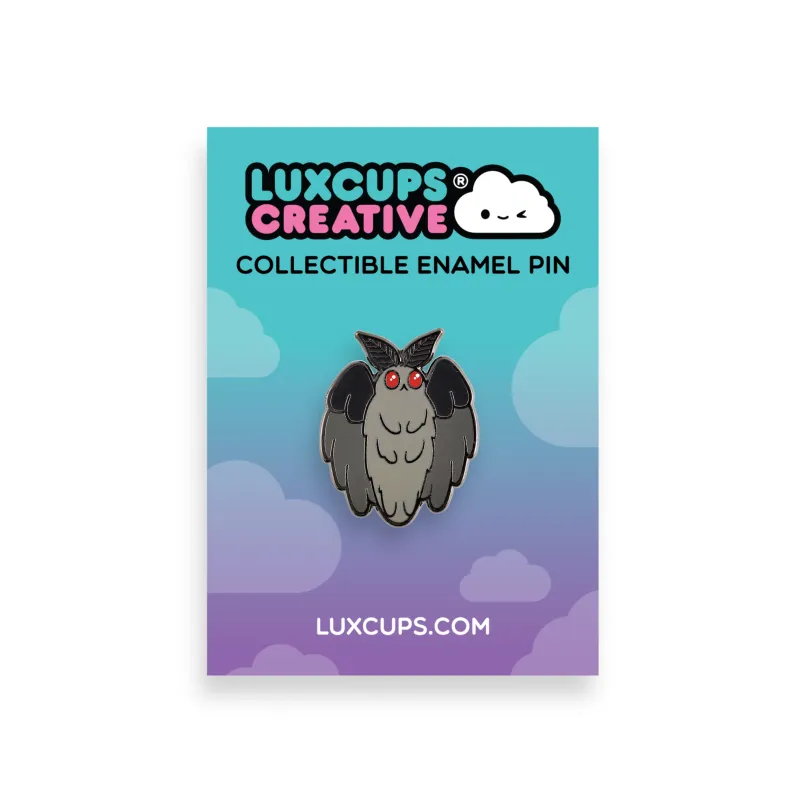 Mothman Pin - 2 Posts | Hard Enamel | Collectable Lapel Pin