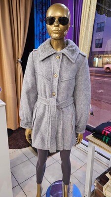 Vintage Women’s Mohair Grey Walking Coat