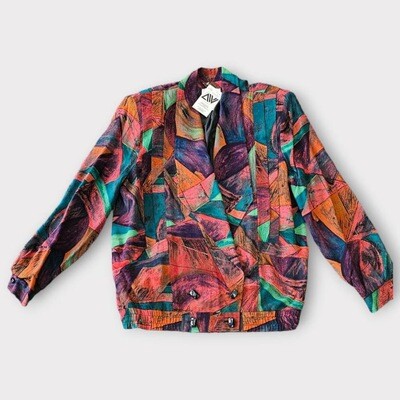 Vintage Abstract Multi Color Women’s Blazer/ Jacket