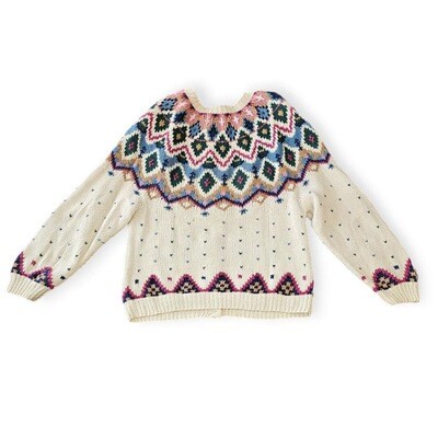 Vintage Fair Isle Women’s Cardigan
