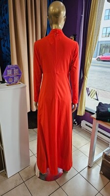 Vintage Mock Neck Maxi Dress  🍊 🔥