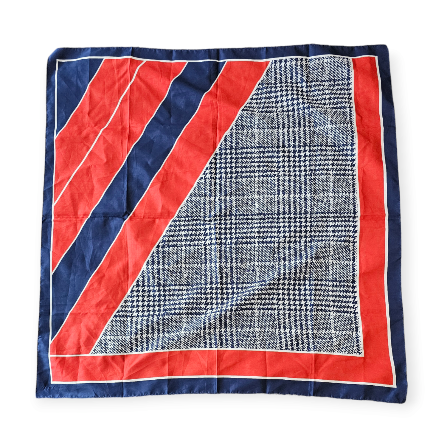 Vintage Color Block Scarf