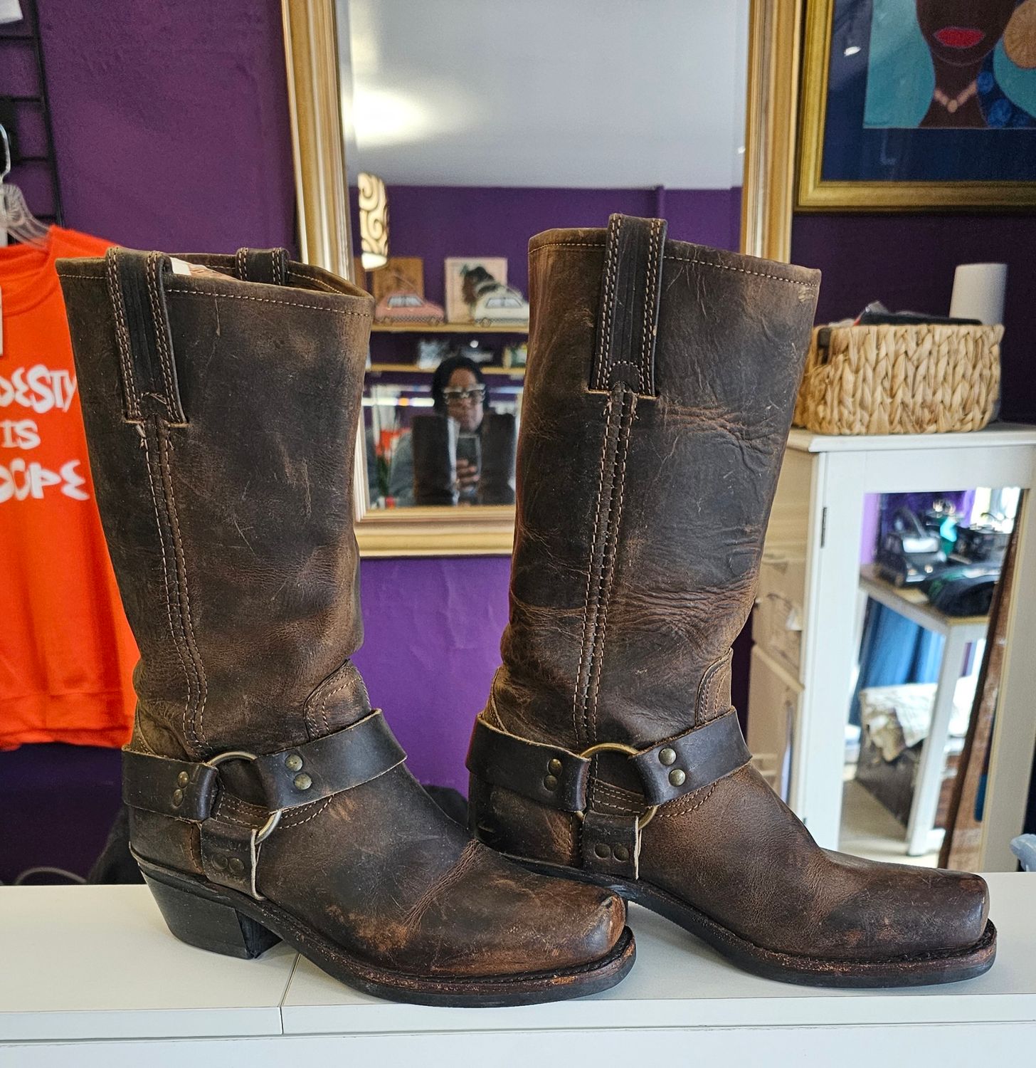 Gently ❤️FRYE Harness Boots