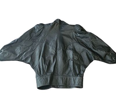 Vintage 80's  Dolman Sleeve  Leather Jacket