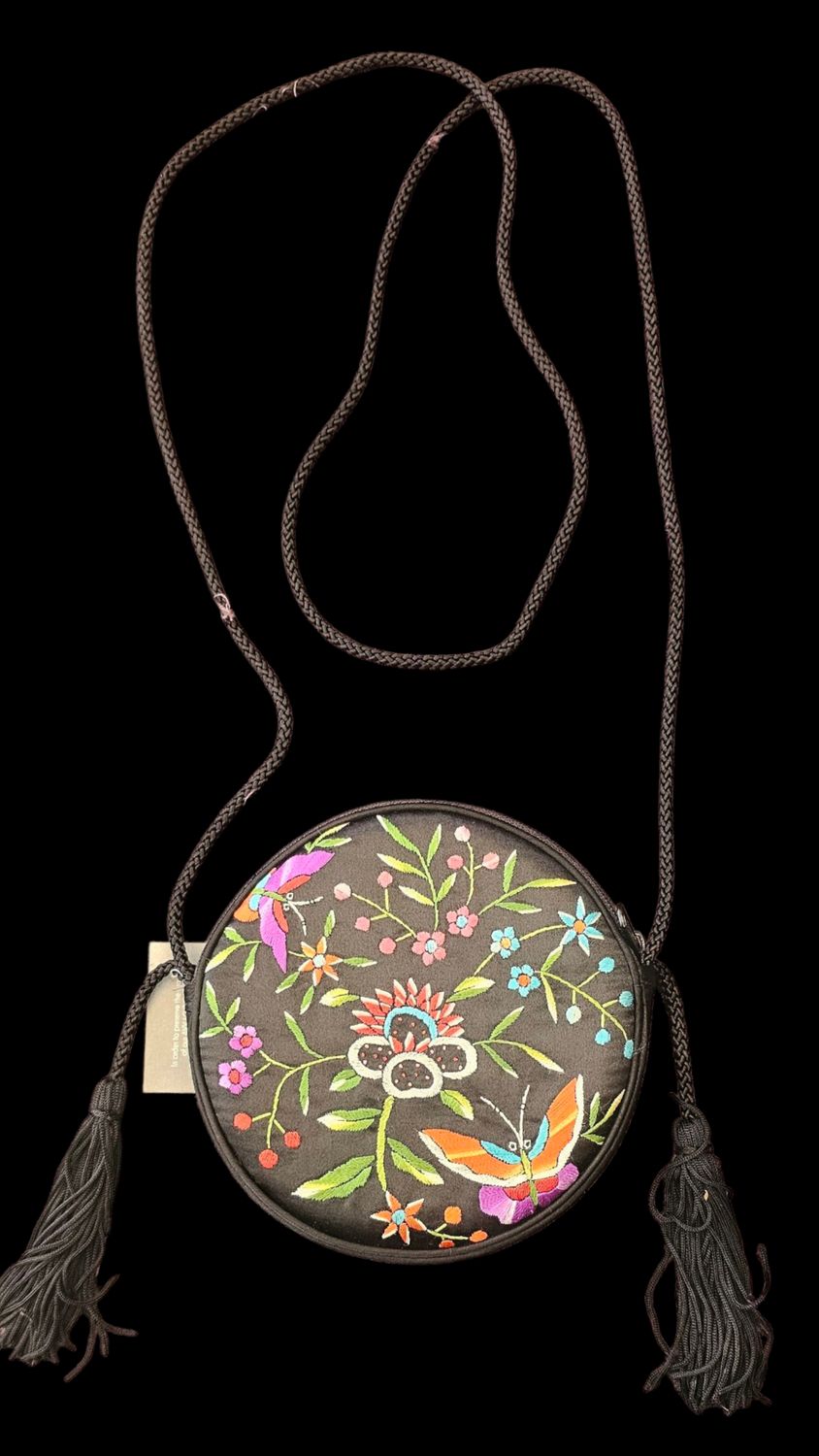 Vintage Butter Fly  Embroidery Crossbody