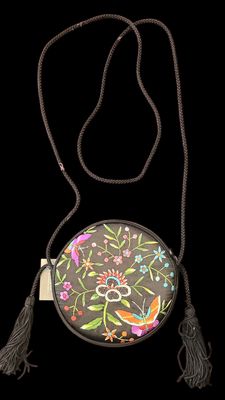 Vintage Butter Fly  Embroidery Crossbody