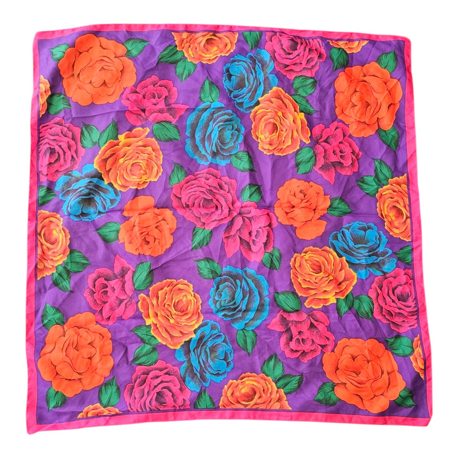 Vintage Bold Floral Scarf
