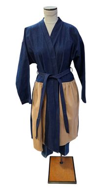 HHOC Denim &amp; Twill  Gathered  Coat