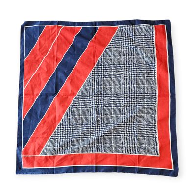 Vintage Color Block Scarf