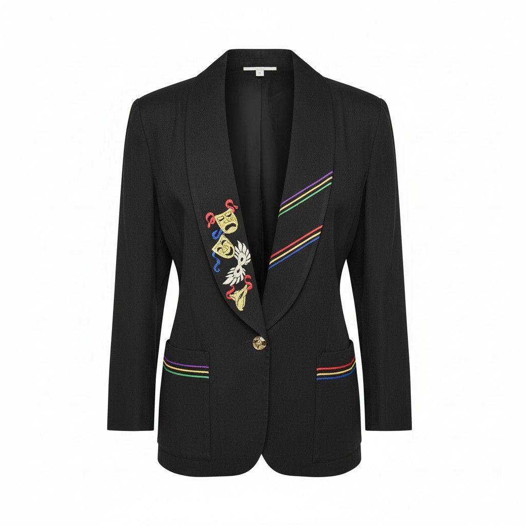 Vintage Graver G  Studio Theater Mask Blazer