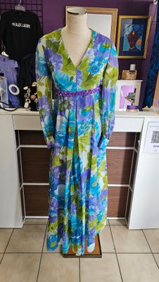 Vintage Floral Maxi Dress