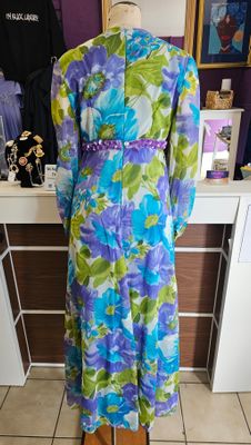 Vintage Floral Maxi Dress