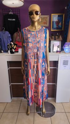 Gently ❤️ Abstract Print Dress