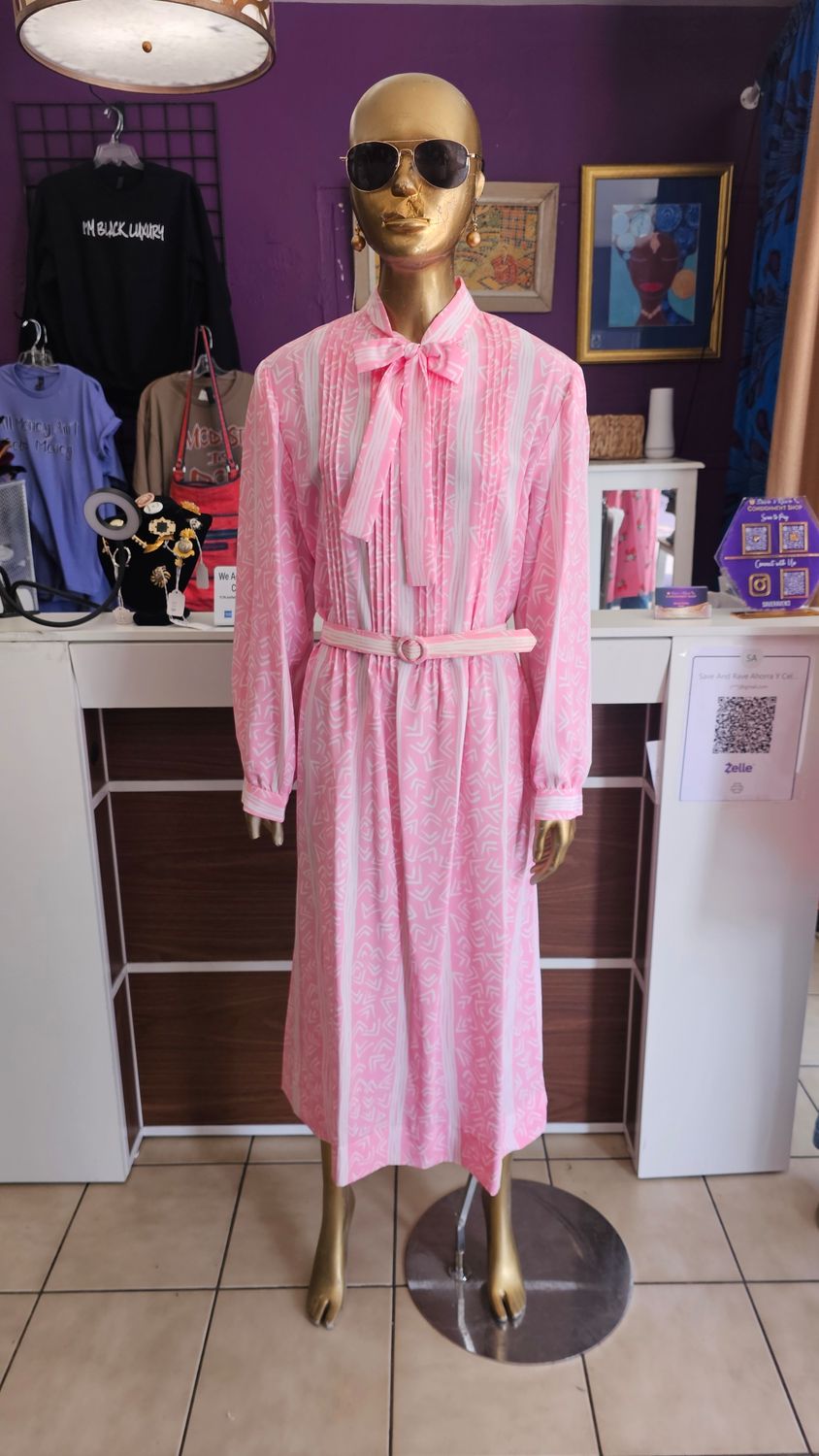 NWT Vintage Pussy Bow Secretary Dress