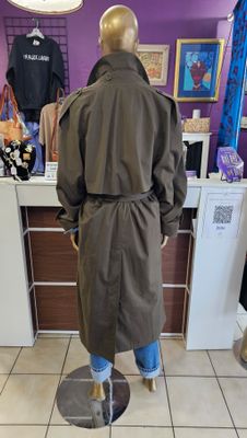 Vintage  Army Green London Fog Trench Coat