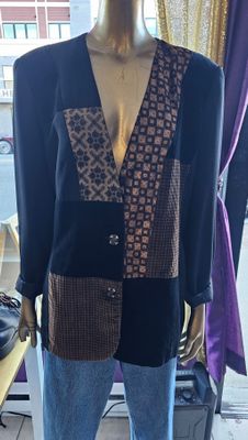 Vintage Mixed Media Blazer