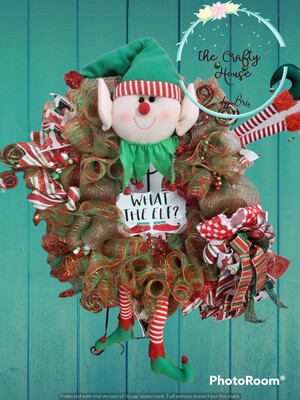 What the Elf Christmas Wreath