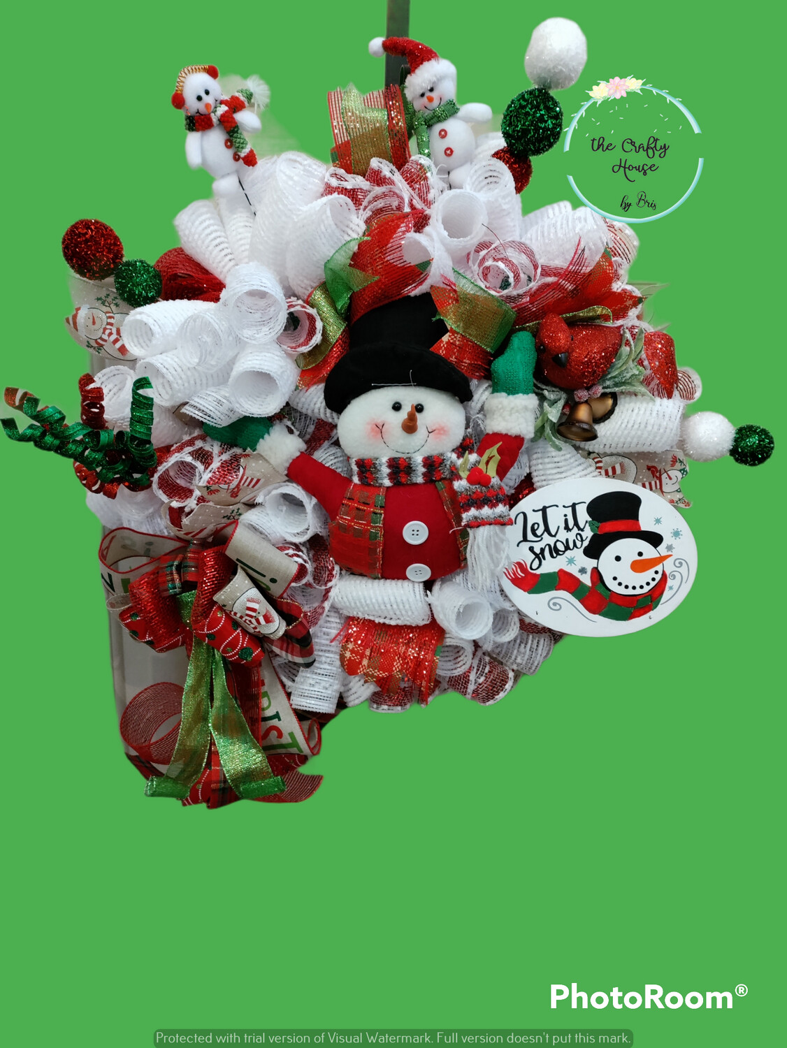 Snowman Christmas Wreath