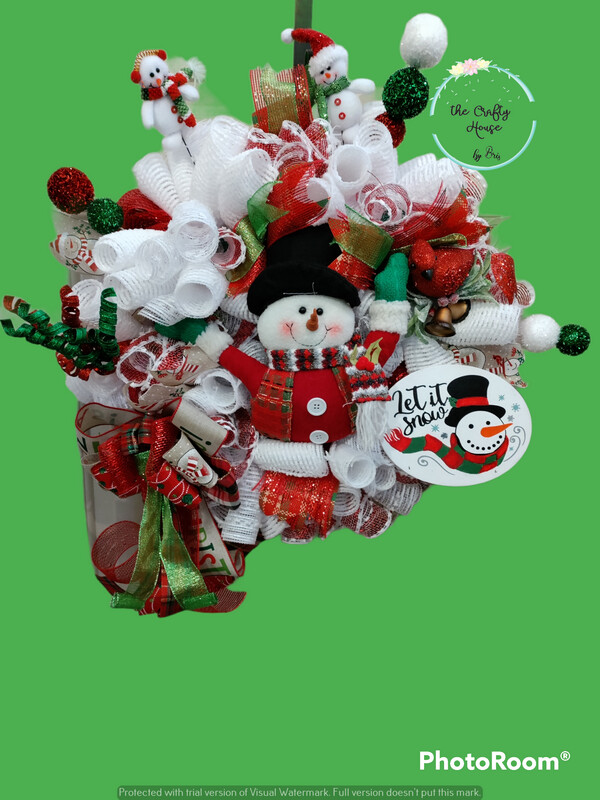 Snowman Christmas Wreath