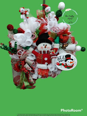 Snowman Christmas Wreath
