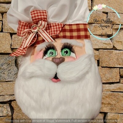 Master Chef and Granny C, Mr. &amp; Mrs. Claus, Mrs. Claus wreath attachment, Holiday Door Decor, wreath