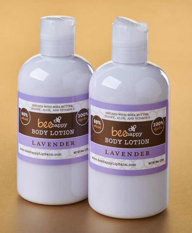 BeeHappy Body Lotion Lavender twin-pack (16 oz)