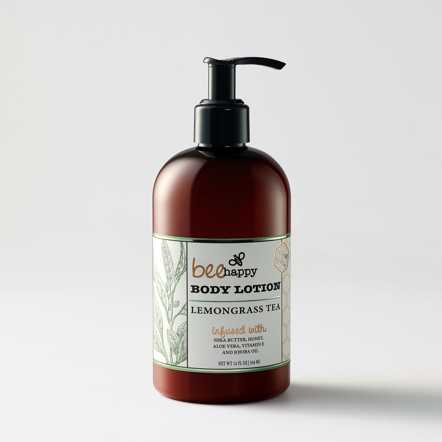 Bee Happy Body Lotion &quot;Lemongrass Tea&quot; (12 oz)