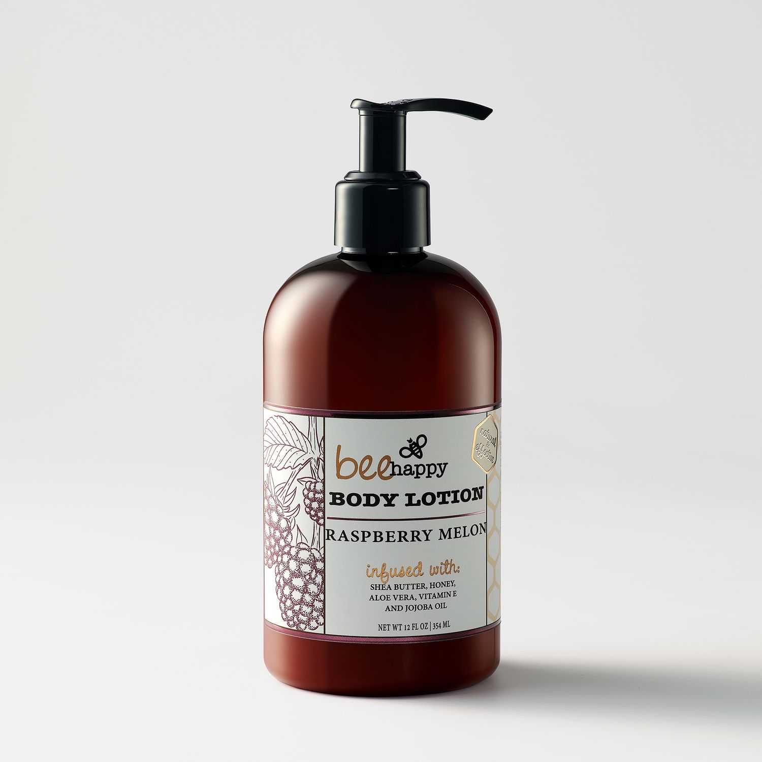 Bee Happy Body Lotion "Raspberry Melon" (12 oz) Bee Happy Body Lotion "Raspberry Melon" (12 oz)