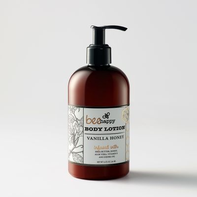 Bee Happy Body Lotion &quot;Vanilla Honey&quot; (12 oz)