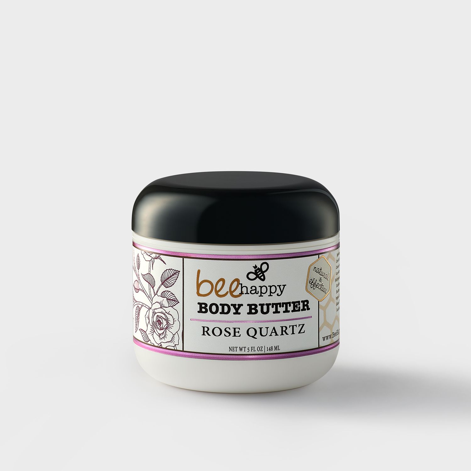 Bee Happy Body Butter "Rose Quartz" (5 oz) Bee Happy Body Butter "Rose Quartz" (5 oz)