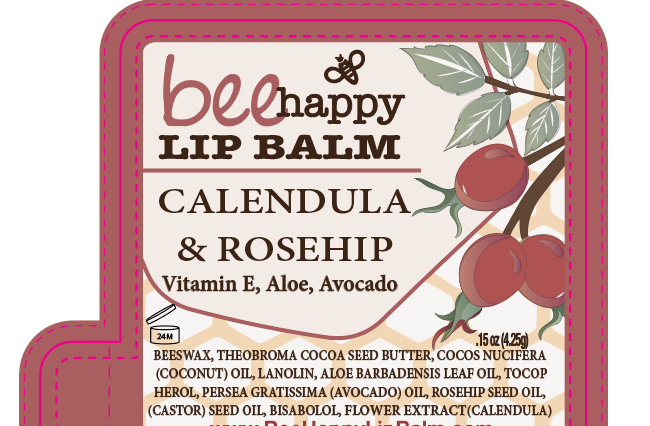 BeeHappy Lip Food Balm Calendula &amp; Rosehip