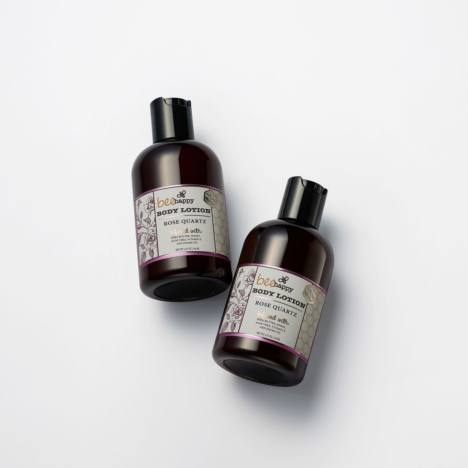 Bee Happy Body Lotion "Rose Quartz" (4 oz) Bee Happy Body Lotion "Rose Quartz" (4 oz)