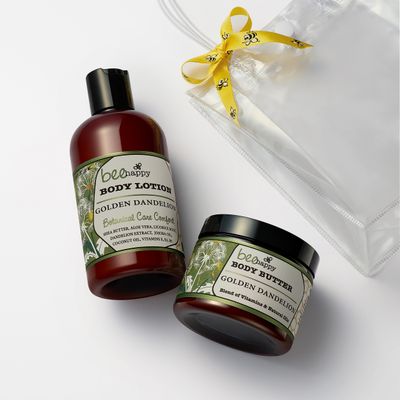 Bee Happy Nature Gift Package &quot;Golden Dandelion&quot;. For Normal to Dry Skin, Radiant Glow