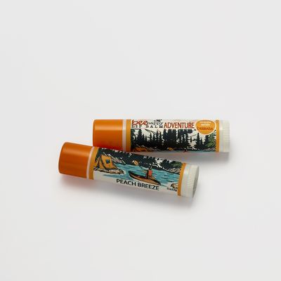 Bee Happy Smooth Lip Balm &quot;Camping&quot; Peach Breeze